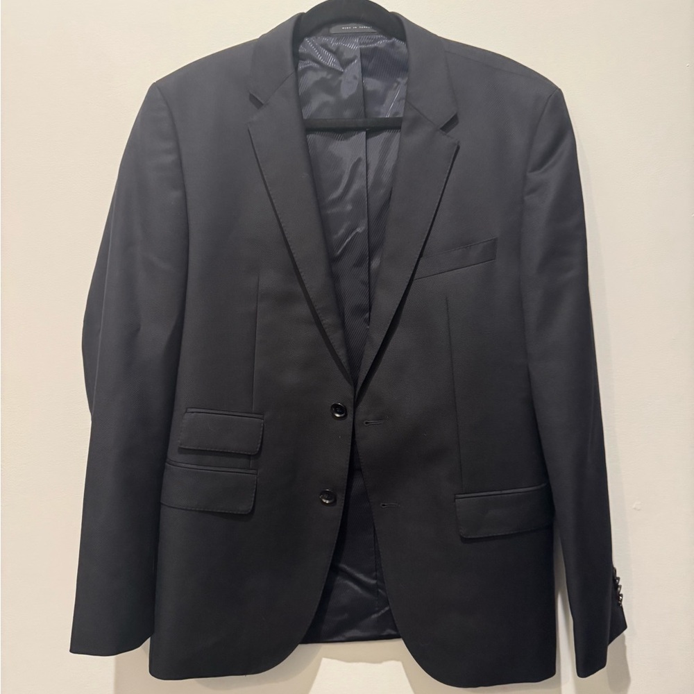Hugo Boss Elegant Dark Gray Blazer